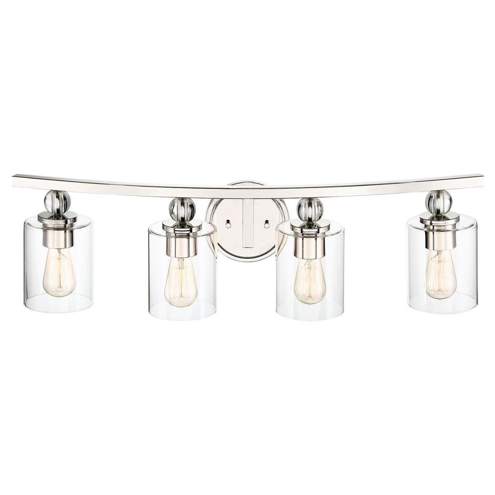 Minka Lavery 3080-613 4 Light 33"W Bathroom Vanity Light - Nickel